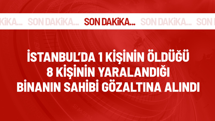 İstanbul'da çöken 3 katlı binanın sahibi gözaltına alındı