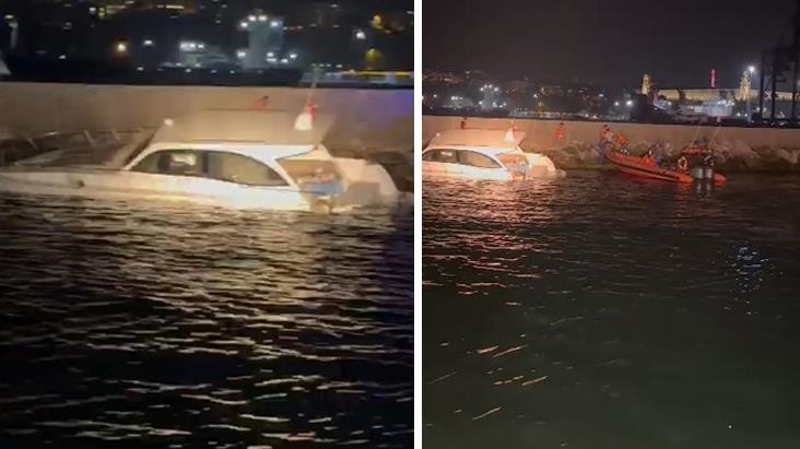 İstanbul'da tekne battı, içindekiler ölümden döndü