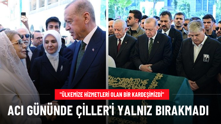 Cumhurbaşkanı Erdoğan, Özer Uçuran Çiller'in cenaze törenine katıldı