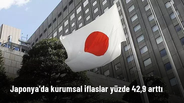 Japonya'da kurumsal iflaslar yüzde 42,9 arttı