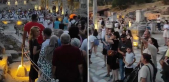 Efes Antik Kenti'nde özel davet skandalı! Türk vatandaşları içeriye sokmadılar