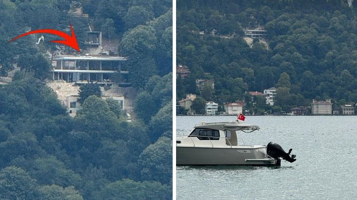 Vaniköy'de ormanlık alan içinde boğaz manzaralı villa inşaatı! Yapıyla ilgili soruşturma başlatıldı