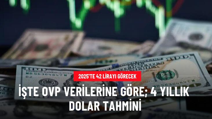 OVP verilerine göre; 4 yıllık dolar tahmini! 2025'te 42 lirayı görecek