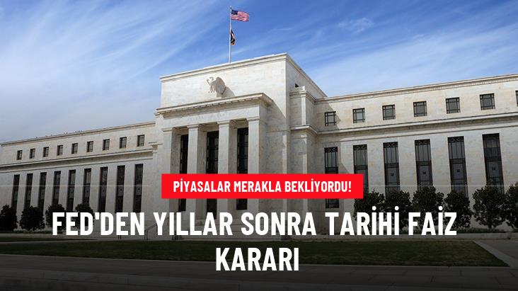 ABD Merkez Bankası'ndan tarihi karar! 54 ay sonra faizi indirdi