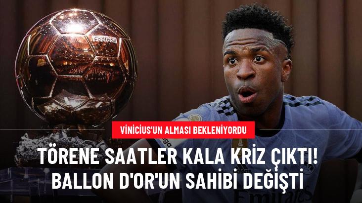 Ödül törenine saatler kala Ballon d'Or'un sahibi değişti