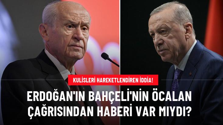 Cumhurbaşkanı Erdoğan, Bahçeli'yi Öcalan çağrısından dolayı tebrik etmiş