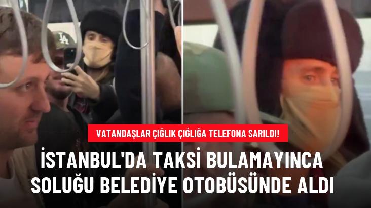 İstanbul'da taksi bulamayan ünlü oyuncu Jared Leto belediye otobüsüne bindi