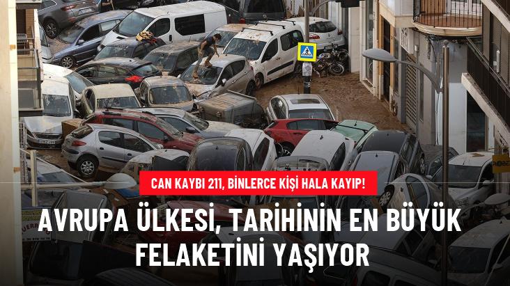 İspanya'da sel felaketinde ölenlerin sayısı 211'e yükseldi