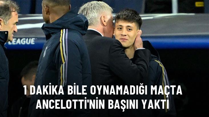 Arda Güler, 1 dakika bile oynamadığı maçta Ancelotti'nin başını yaktı