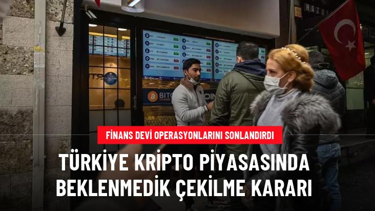 Türkiye kripto piyasasında beklenmedik çekilme kararı: Finans devi operasyonlarını sonlandırdı