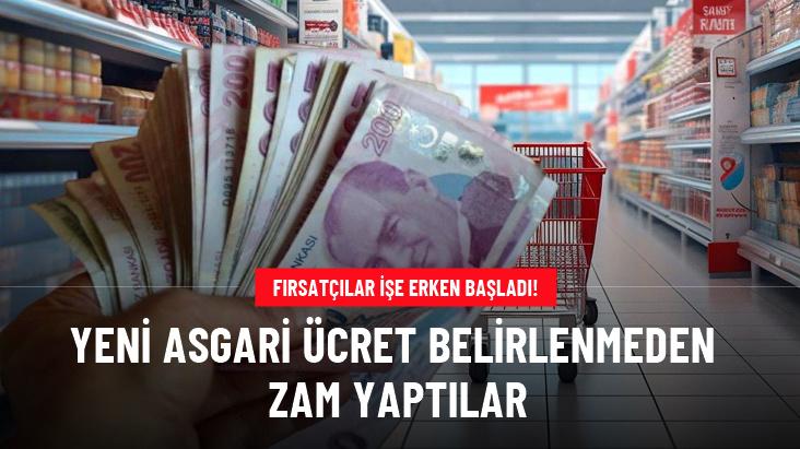 Asgari ücret belirlenmeden zamlar gelmeye başladı