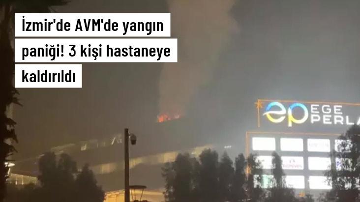 İzmir'de AVM'de yangın paniği