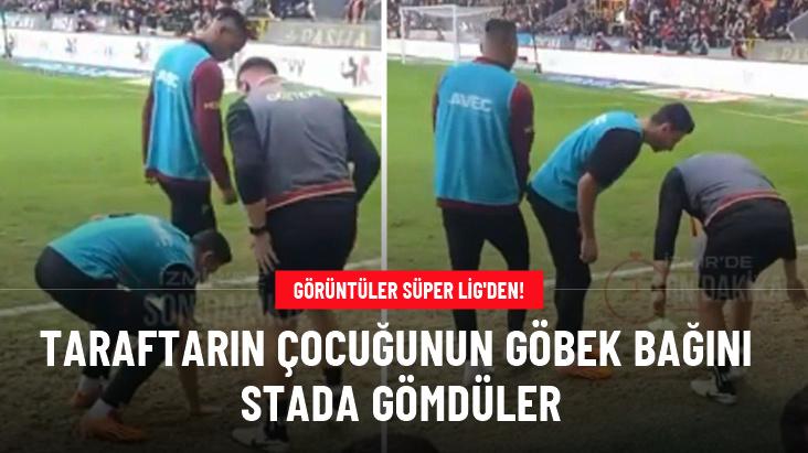 Taraftarın çocuğunun göbek bağını stada gömdüler