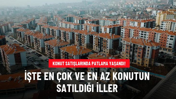 Türkiye genelinde ilk el konut satışları bir yılda %97,3 oranında arttı