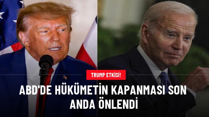 Kapanma riskiyle karşı karşıya olan ABD hükümeti son anda kurtuldu