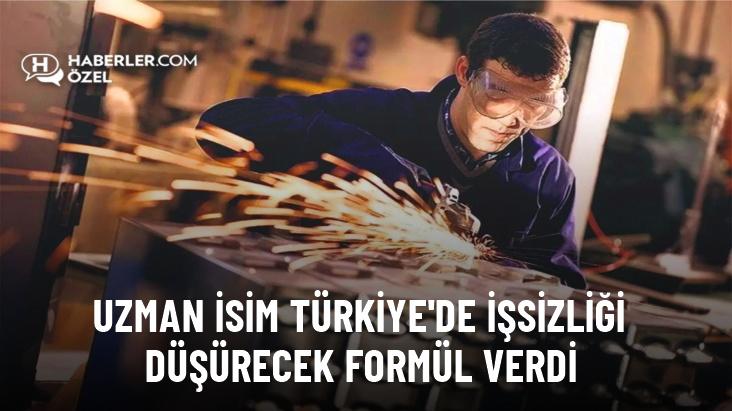 Uzman isim Türkiye'de işsizliği düşürecek formulü açıkladı