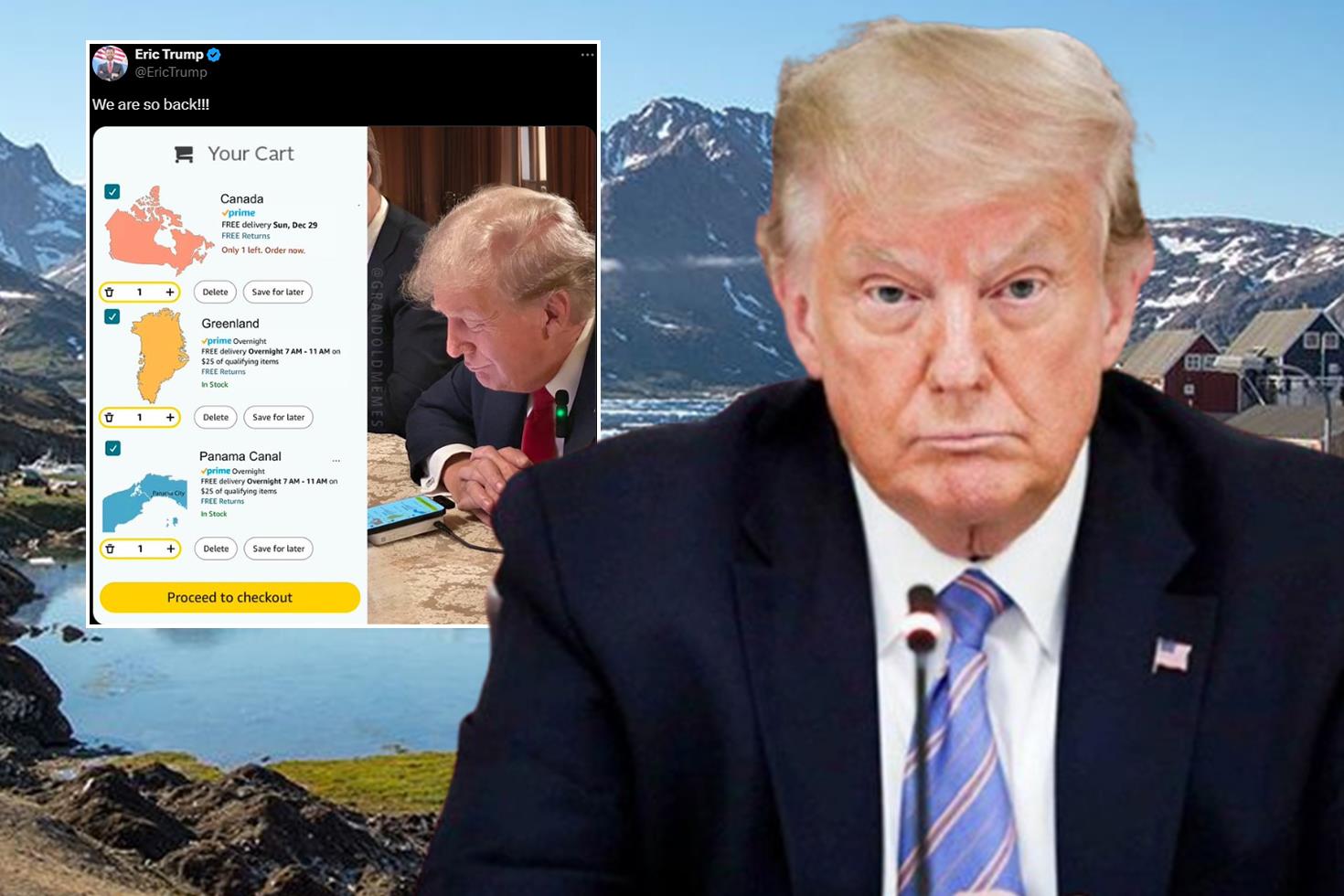 Baba ve oğul Trump gözünü Grönland'a dikti, Danimarka alarma geçti