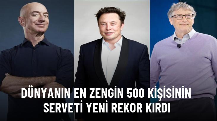 Dünyanın en zengin 500 kişisinin serveti yeni rekor kırdı