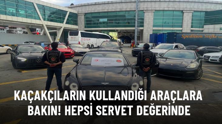 Gümrük operasyonunda 50 lüks araç ele geçirildi