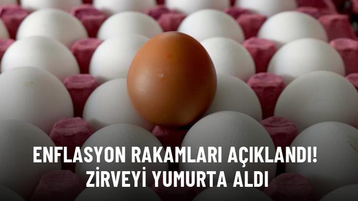 Enflasyon rakamları açıklandı! Fiyatı en çok artan yumurta oldu