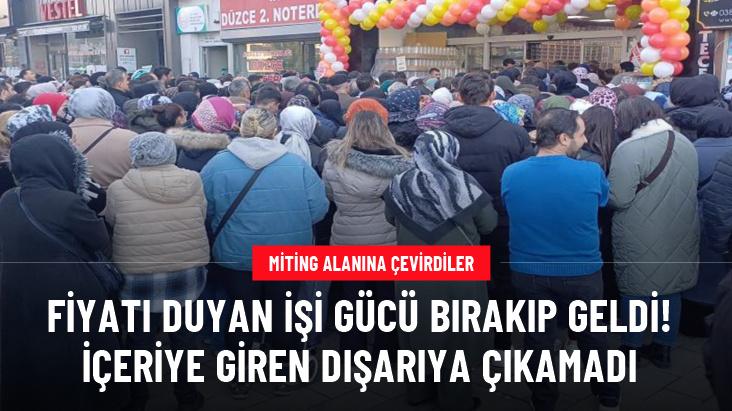 İndirimli ürünü duyan mağazaya koştu