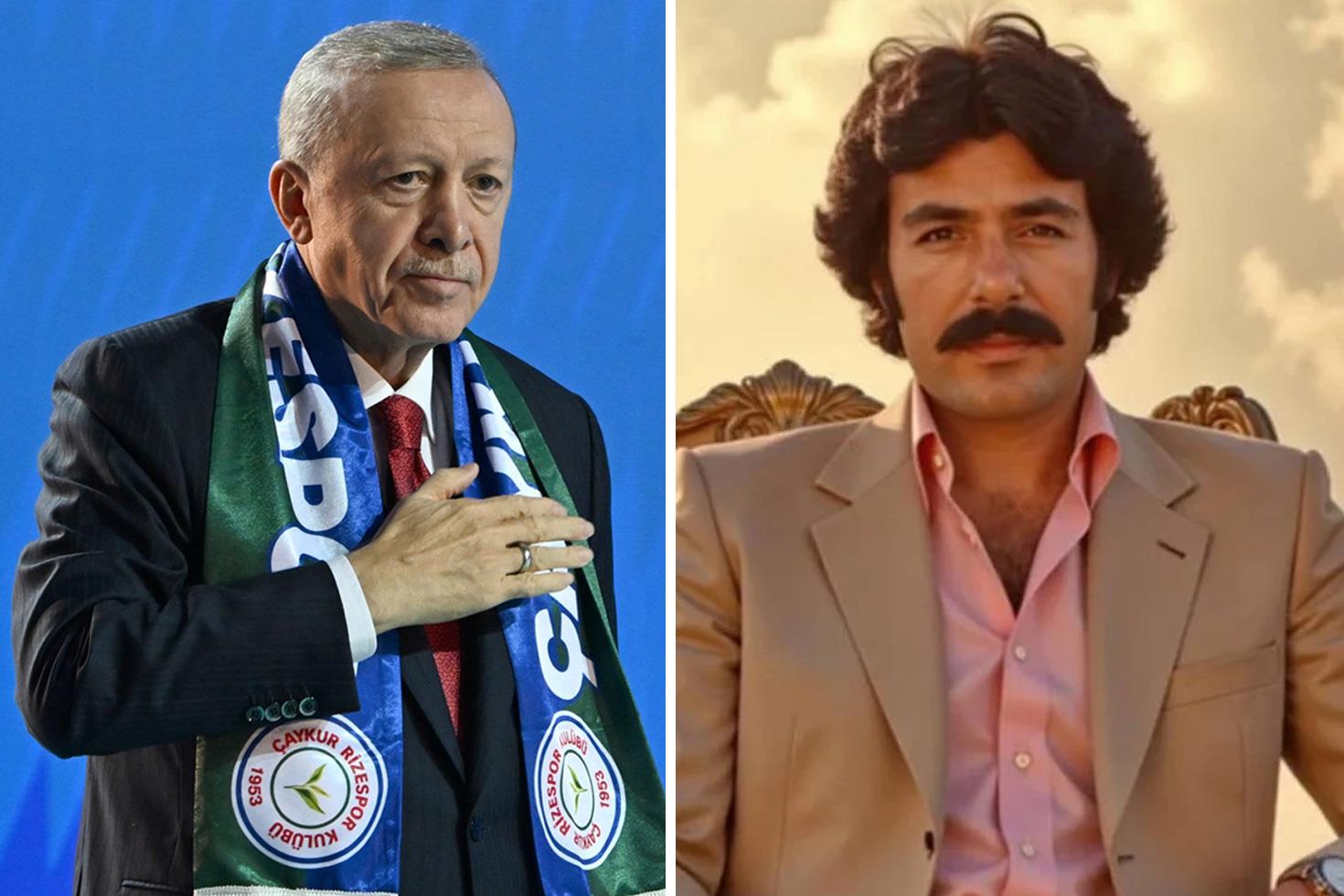 Cumhurbaşkanı Erdoğan sahneye yine Ferdi Tayfur'un İçim Yanar şarkısıyla çıktı