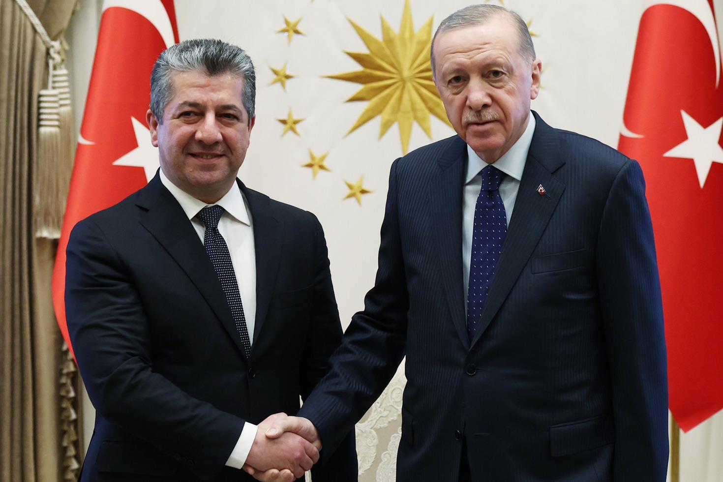 Cumhurbaşkanı Erdoğan, Mesrur Barzani'yi kabul etti