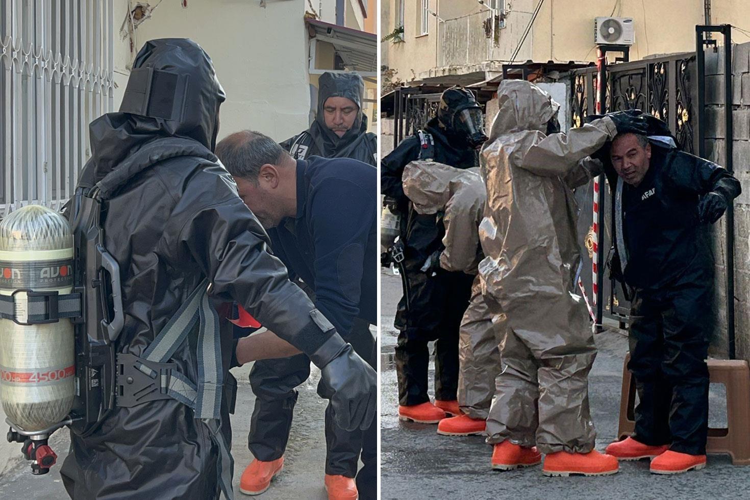 Mersin'de fare zehri faciası: 2 çocuğun hayatını kaybettiği eve ekipler özel kıyafetle girdi