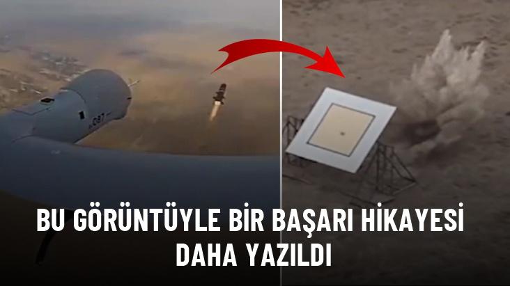 TUSAŞ'ın ANKA uçağı 15 bin feetten hedefi tam isabetle vurdu