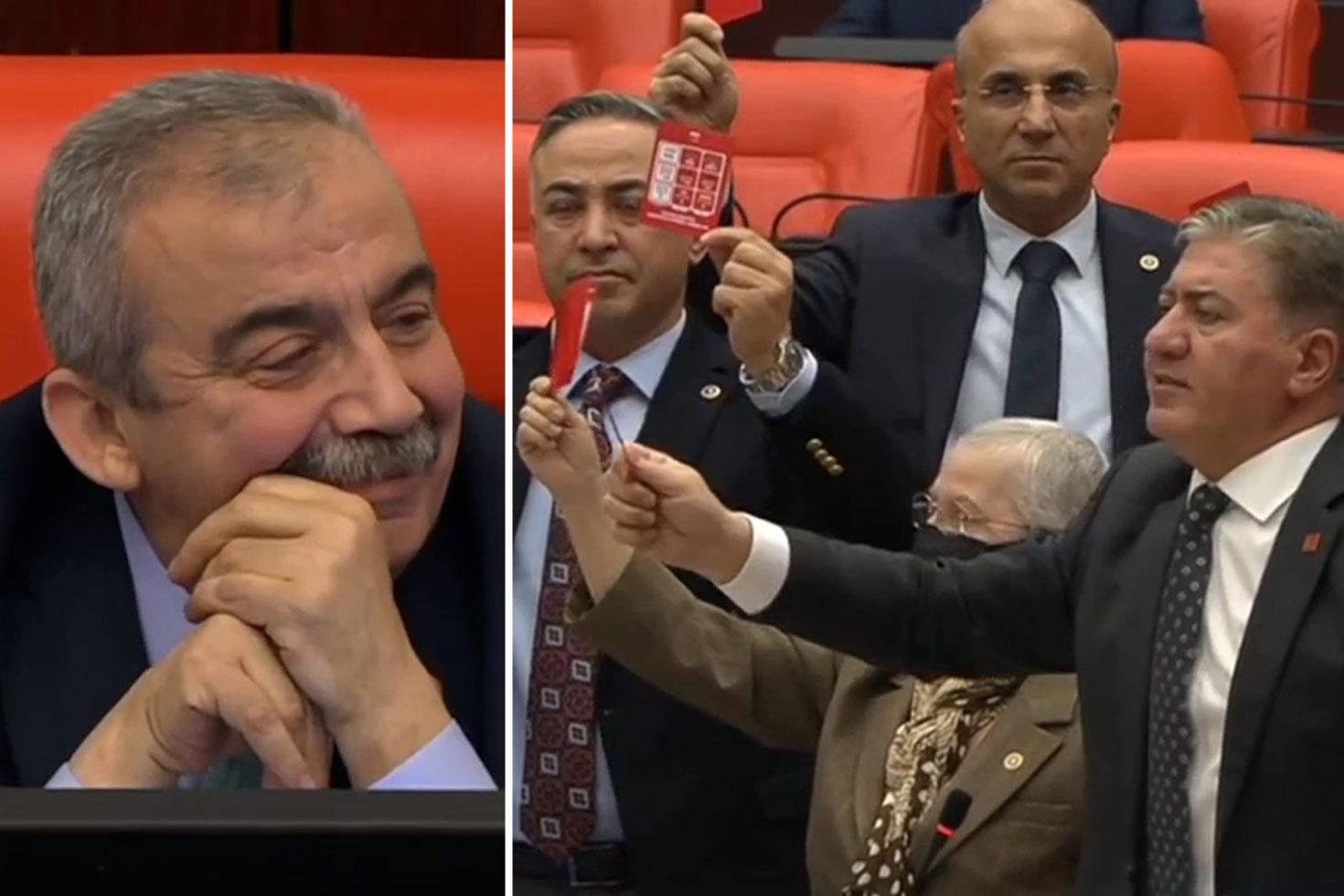 Sırrı Süreyya Önder'den Meclis'te kırmızı kart çıkaran CHP'li vekillere olay hareket