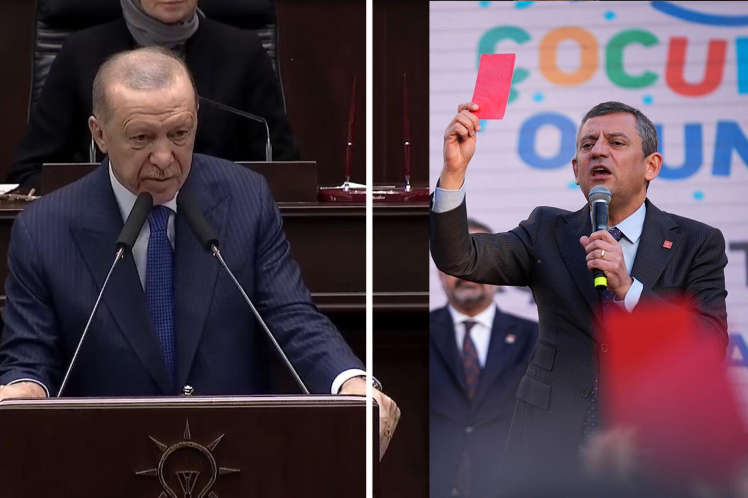 Cumhurbaşkanı Erdoğan'dan CHP lideri Özel'e çok sert kırmızı kart yanıtı