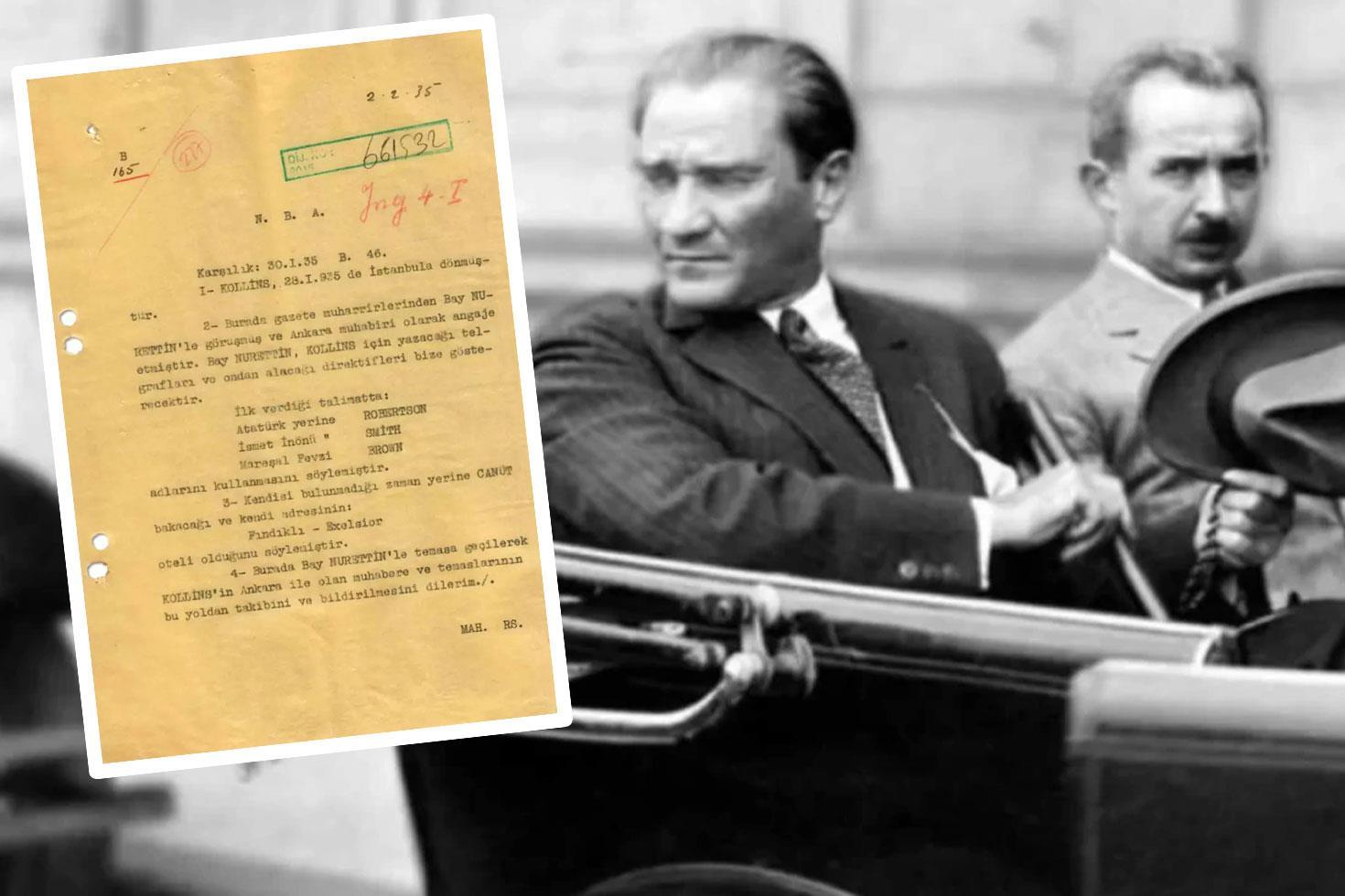 Atatürk ve İsmet İnönü'nü 'kod adları' MİT arşivlerinde ortaya çıktı