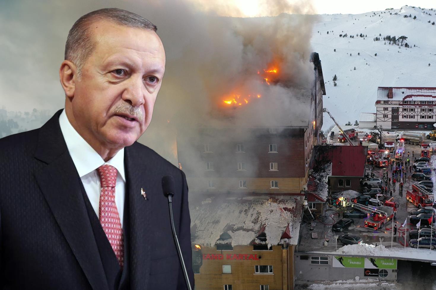 Erdoğan: Olayı ilk andan beri takip ediyoruz, yangınla ilgili derhal soruşturma başlatıldı