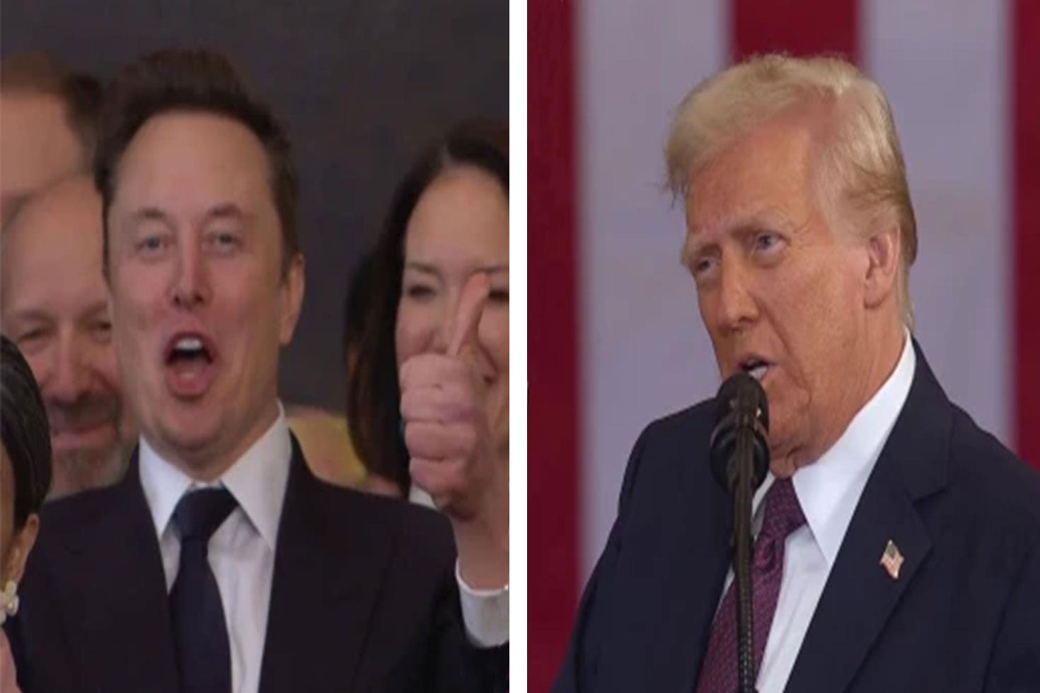 Yemin töreninde ilginç anlar: Trump'ın 'Mars' vaadi Elon Musk'ı kendinden geçirdi