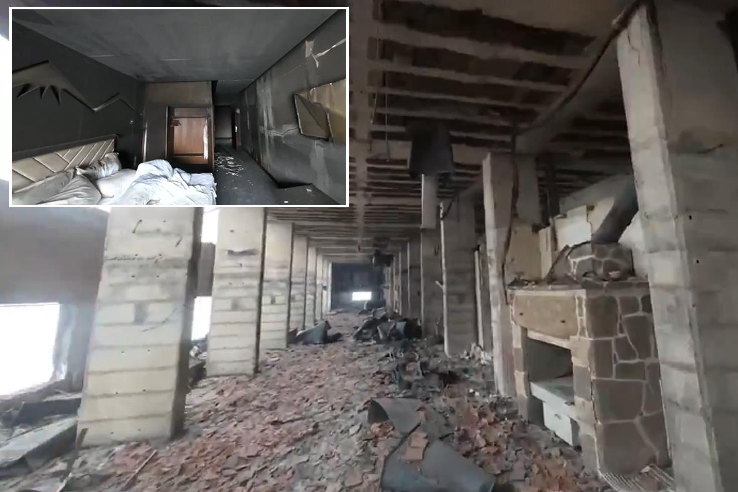 76 kişiye mezar olan Grand Kartal Otel'in içi ilk kez FPV dronla görüntülendi