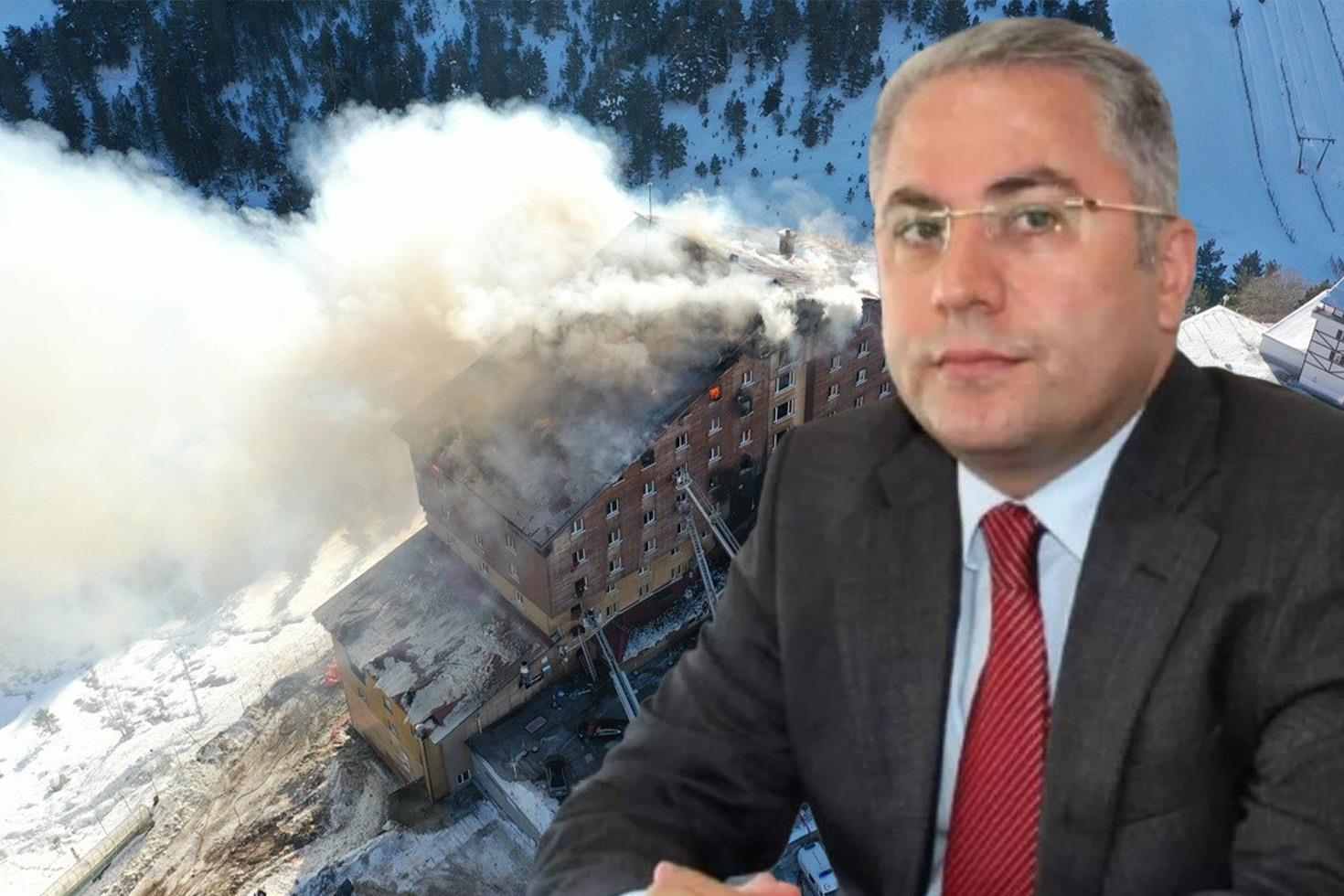 Kartalkaya'daki yangında yaşamını yitiren gazeteci Nedim Türkmen ve ailesi son yolculuğuna uğurlandı