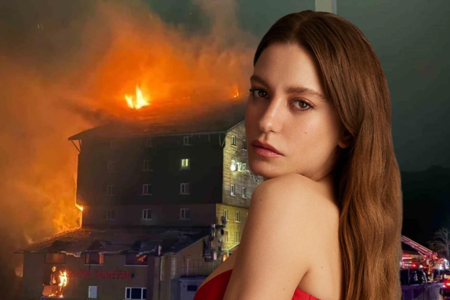 Serenay Sarıkaya'nın yangın faciası paylaşımı tepki çekti