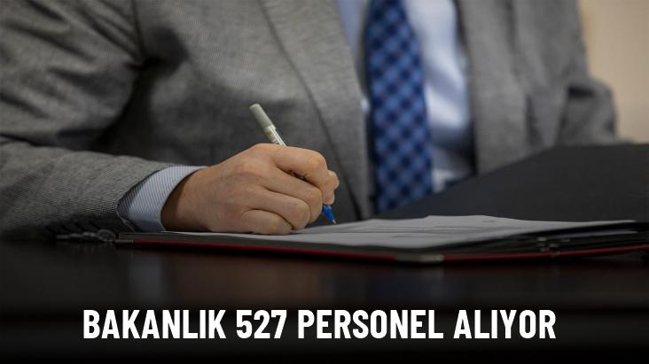 Bakanlık 527 sözleşmeli personel alım takvimini duyurdu