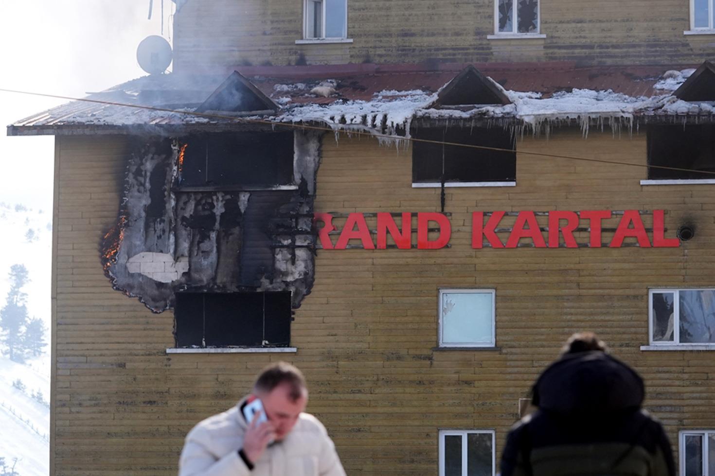 Bolu Kartalkaya'daki otel yangınına ilişkin 7 zanlı daha tutuklandı
