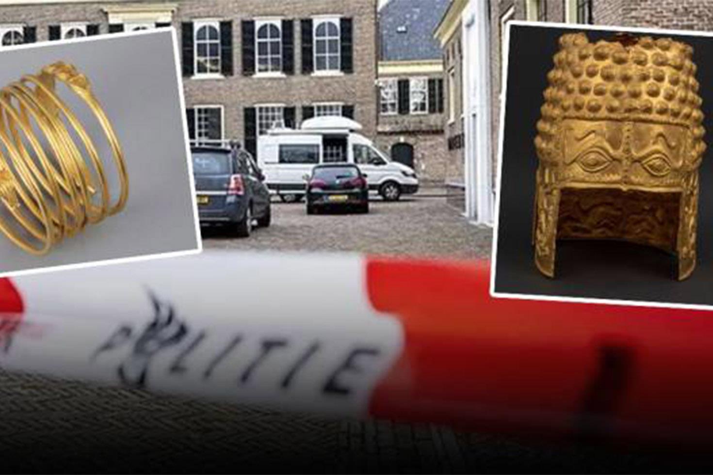 Hollanda'da tarihi eser soygunu: Romanya'ya ait altın miğfer ve bilezikler çalındı