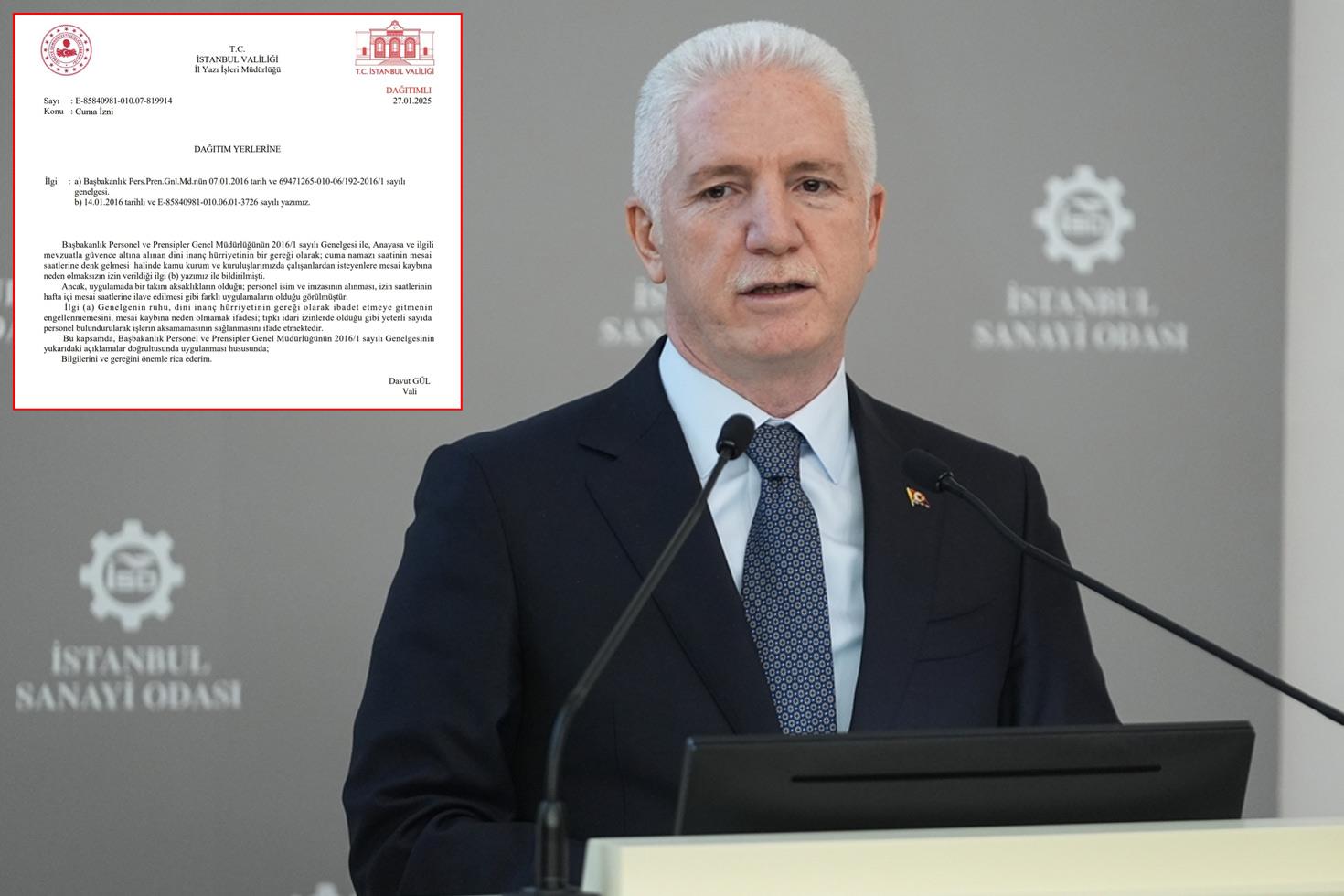 İstanbul Valiliği'nden İBB'ye 'Cuma namazı' uyarısı
