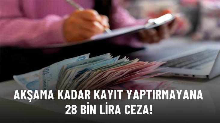 Ulusal Taşıt Tanıma Sistemi'ne bugün kayıt yaptırmayanlara 28 bin lira ceza geliyor