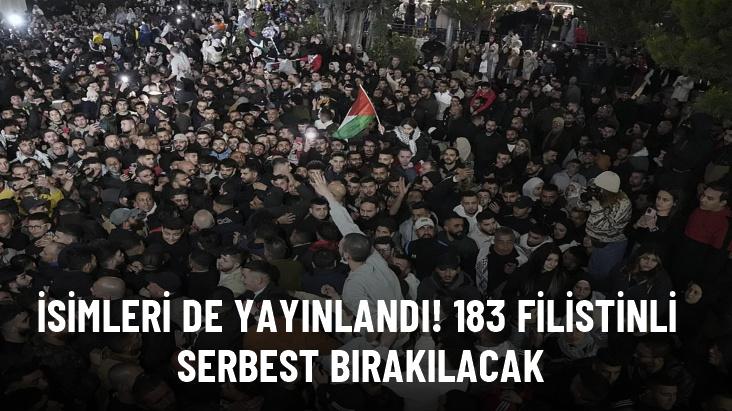 Hamas, Gazze'de 183 Filistinlinin serbest bırakılacağını açıkladı