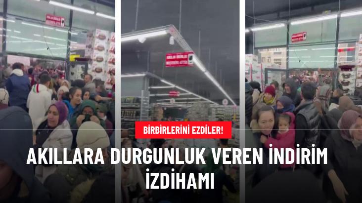 'Ne alırsan al 100 TL' kampanyasında izdiham çıktı, insanlar birbirini ezdi