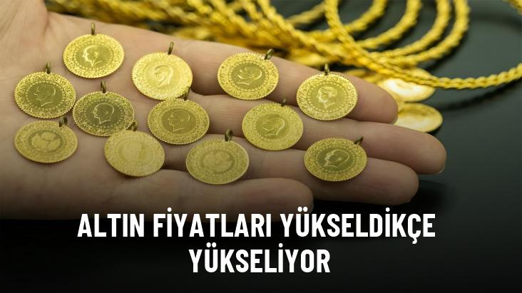 Ticaret savaşlarının etkisiyle altın fiyatları yükseldikçe yükseliyor