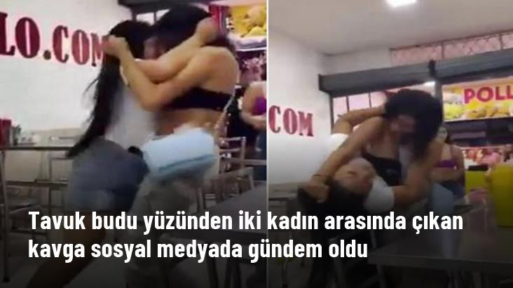 Tavuk budu yüzünden iki kadın arasında çıkan kavga sosyal medyada gündem oldu