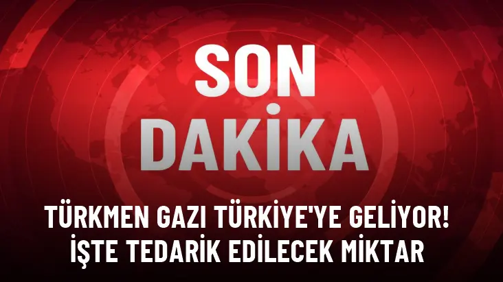 Türkmen gazı Türkiye'ye geliyor! Yıl sonuna kadar 1.3 milyar metreküp doğalgaz tedarik edilecek