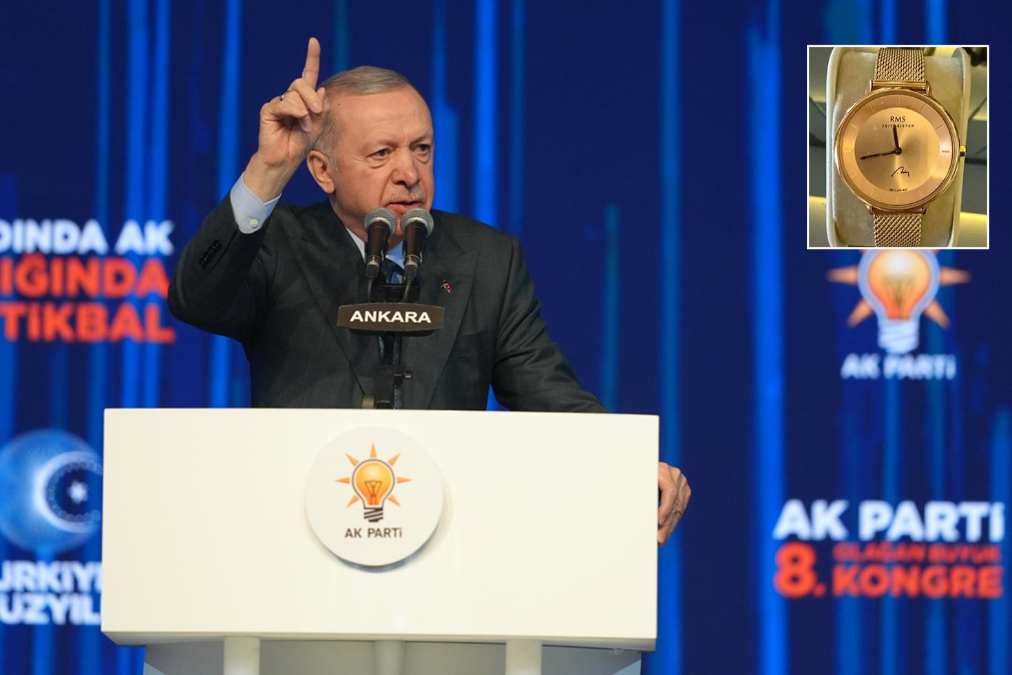 AK Parti Kongresi'nde dikkat çeken hediye! Erdoğan detayı gözlerden kaçmadı