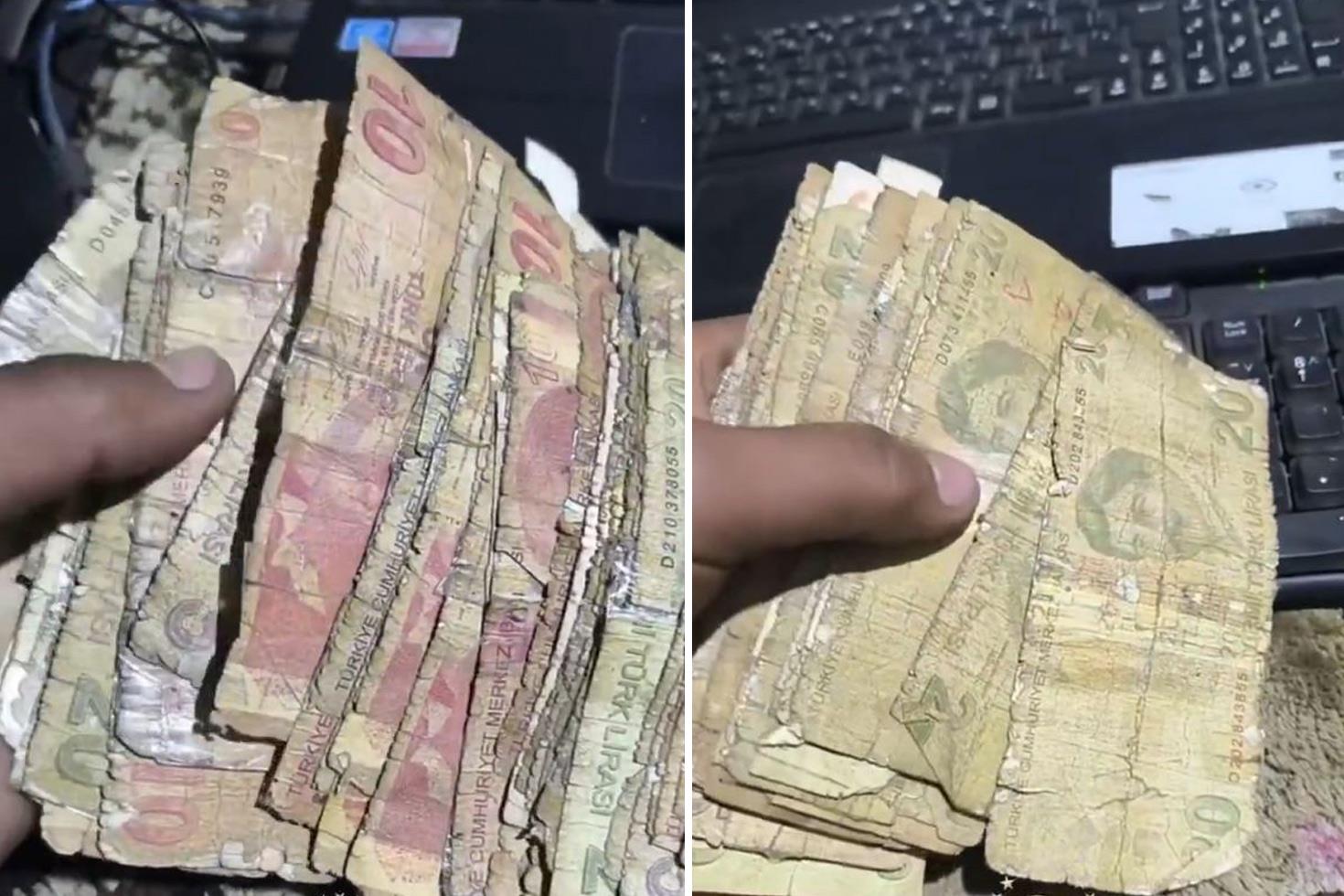 Komşuda kullanılan Türk parasının geldiği hale bakın