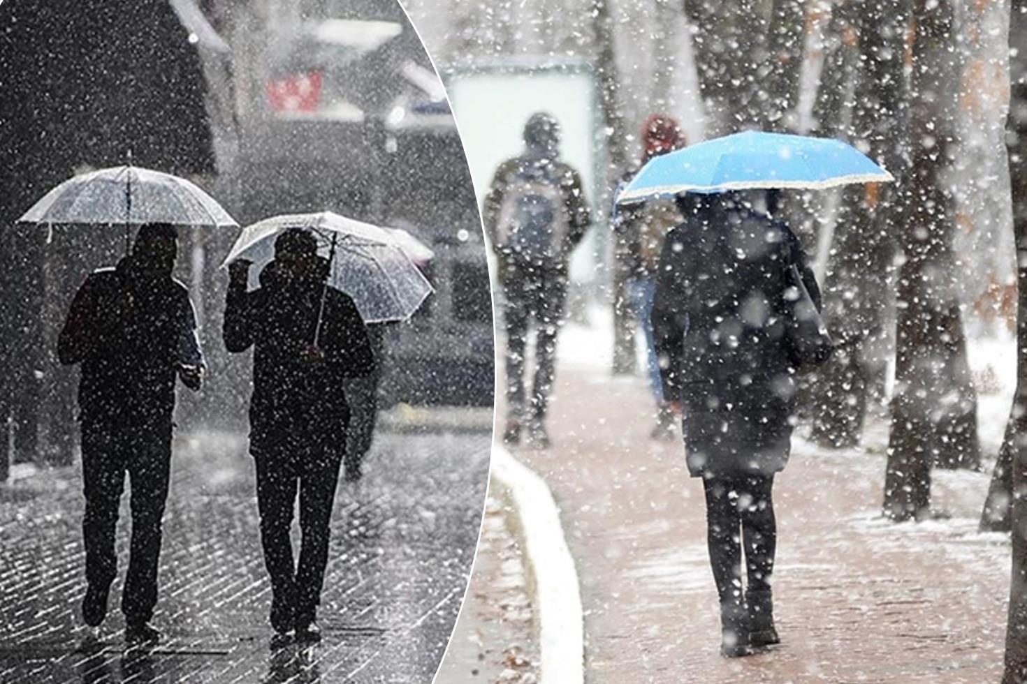 Meteoroloji'den yağış uyarısı! Bu illere kar ve yağmur bekleniyor